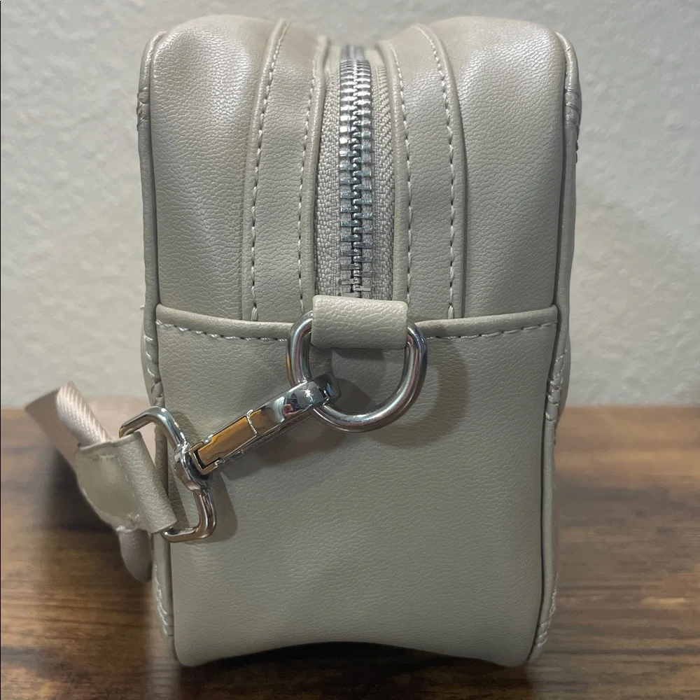 Steve Madden Wallie Taupe Leather Crossbody Bag